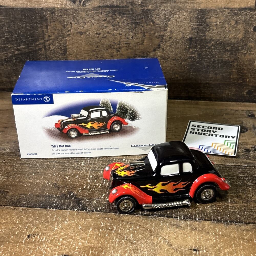 Department 56 55282 Snow Village Classic Cars 50's Hot Rod